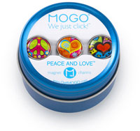 MOGO Magnet Charms - Peace And Love